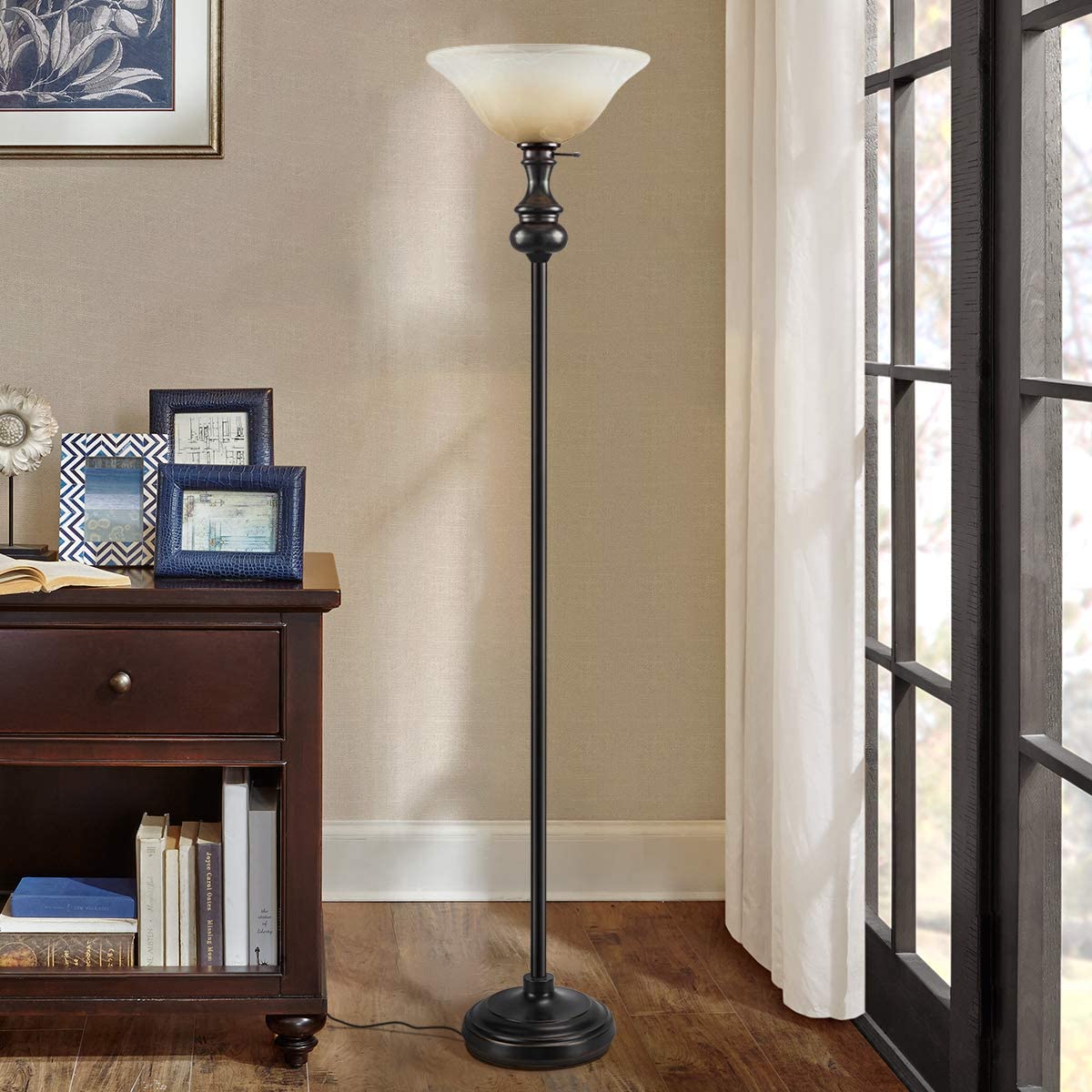 On each Modern Shirley Torchiere Floor Lamp. 15 Unique Artistic Floor Lamps to Light Your Bedroom - 7