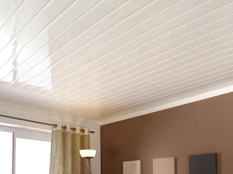 PVC ceiling +70 Unique Ceiling Design Ideas for Your Living Room - 26