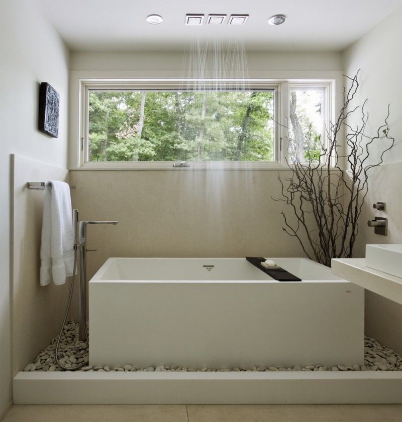 Rain-shower-and-tub Best +60 Ideas to Enhance Your Bathroom’s Luxuriousness