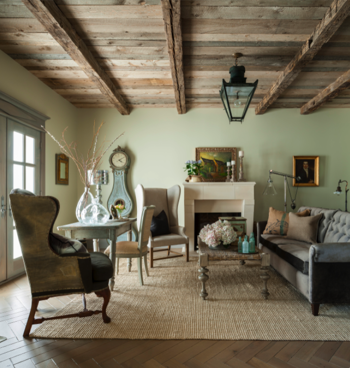 +70 Unique Ceiling Design Ideas for Your Living Room 35 Rustic wooden design 2 +70 Unique Ceiling Design Ideas for Your Living Room - 35