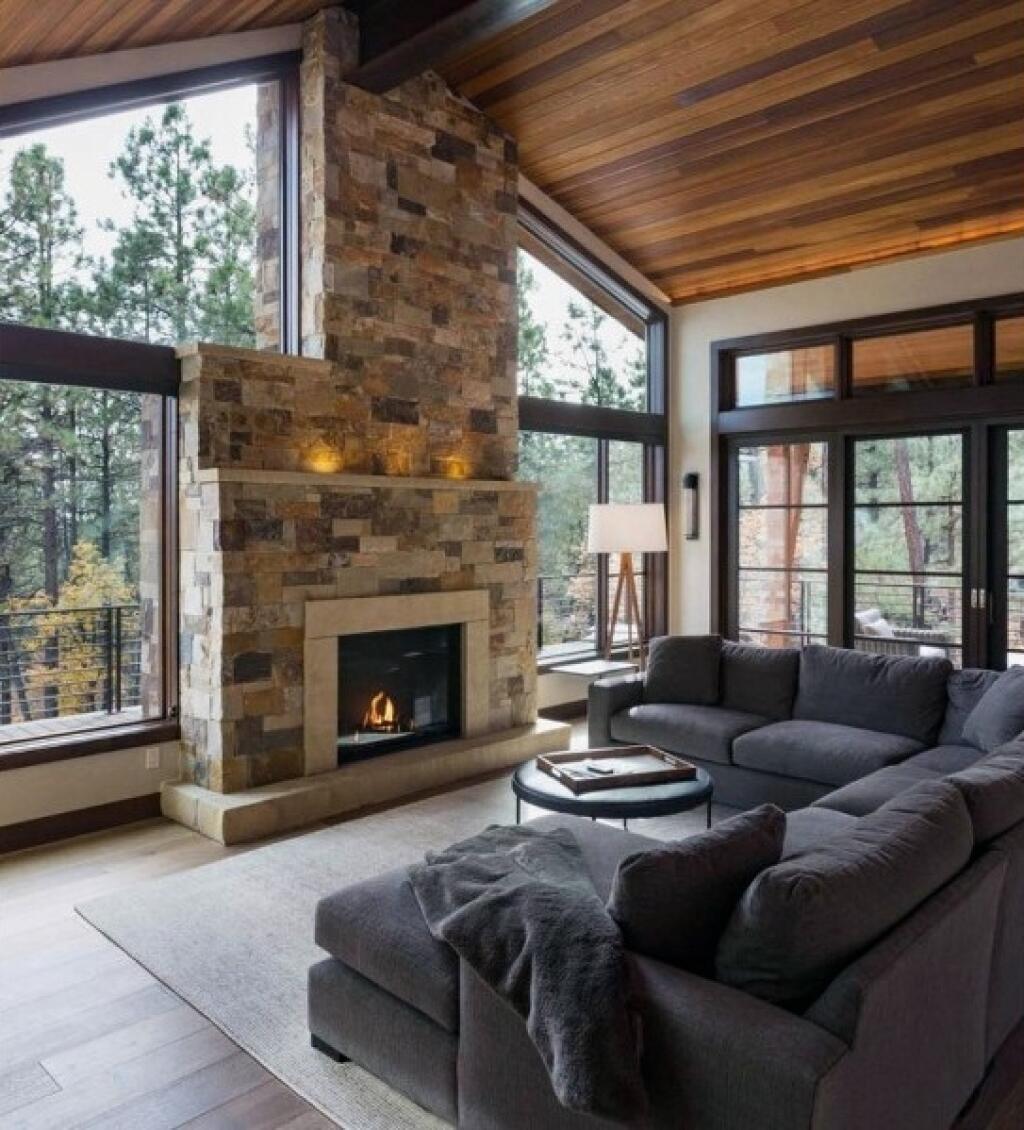 Rustic-wooden-design +70 Unique Ceiling Design Ideas for Your Living Room