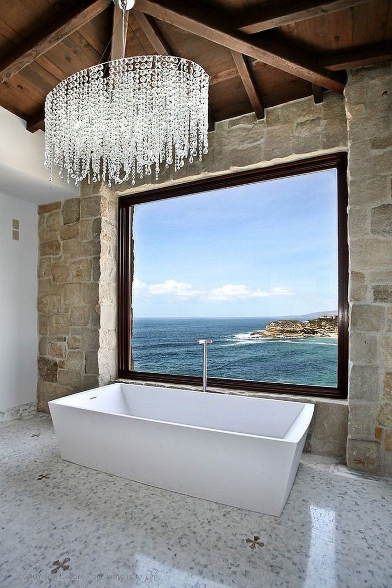 Sea View Best +60 Ideas to Enhance Your Bathroom’s Luxuriousness - 48