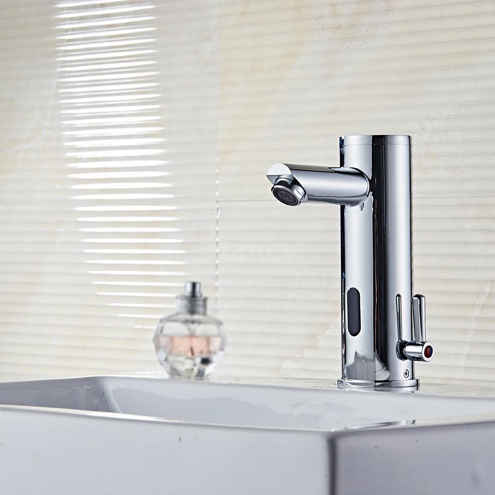 Sensor sink faucet.. Best +60 Ideas to Enhance Your Bathroom’s Luxuriousness - 28