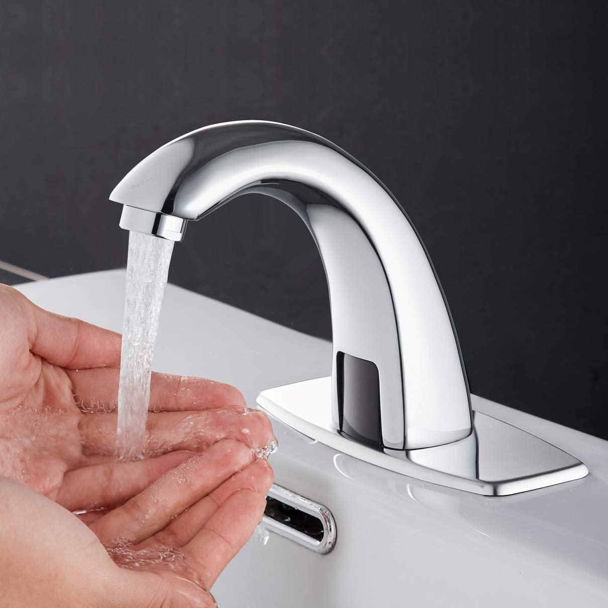 Sensor-sink-faucet Best +60 Ideas to Enhance Your Bathroom’s Luxuriousness