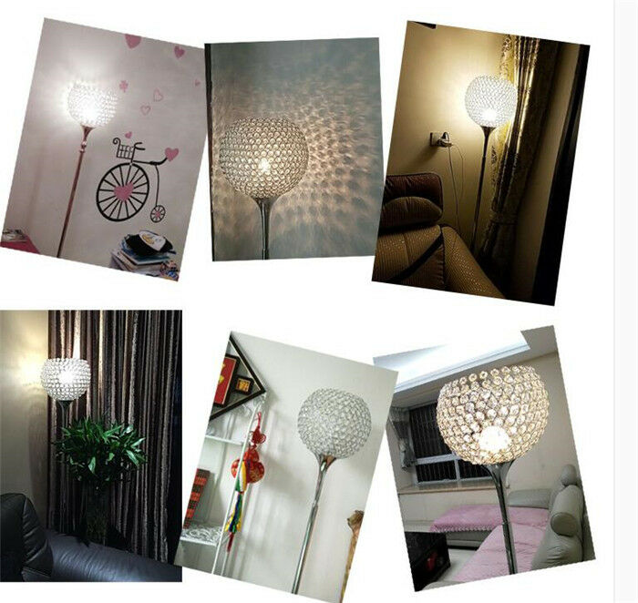 Surpass-House-Ball-Shape-Crystal-Floor-Lamp-Silver.-1 15 Unique Artistic Floor Lamps to Light Your Bedroom