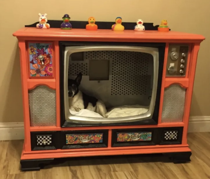 TV-cabinet-Dog-Bed-Design. +80 Adorable Dog Bed Designs That Will Surprise You