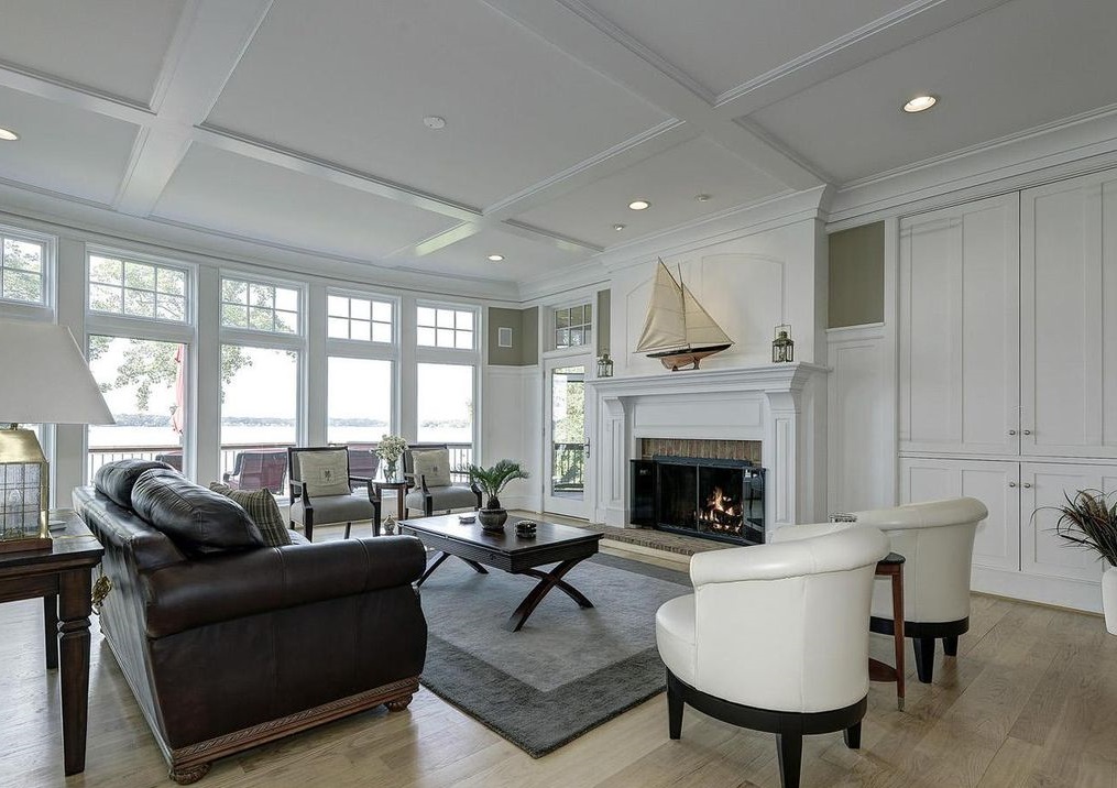Wainscoting +70 Unique Ceiling Design Ideas for Your Living Room
