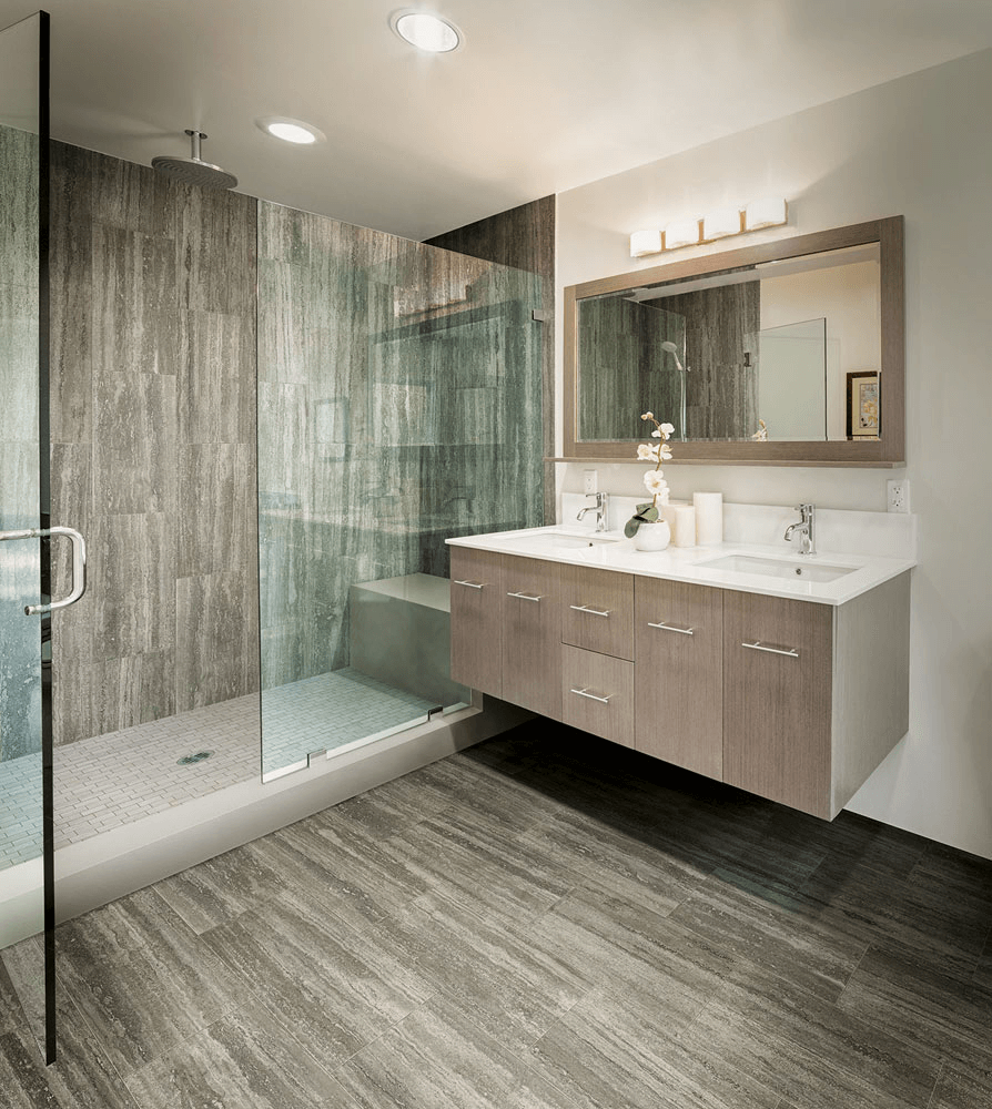 ceramic tiling Best +60 Ideas to Enhance Your Bathroom’s Luxuriousness - 26