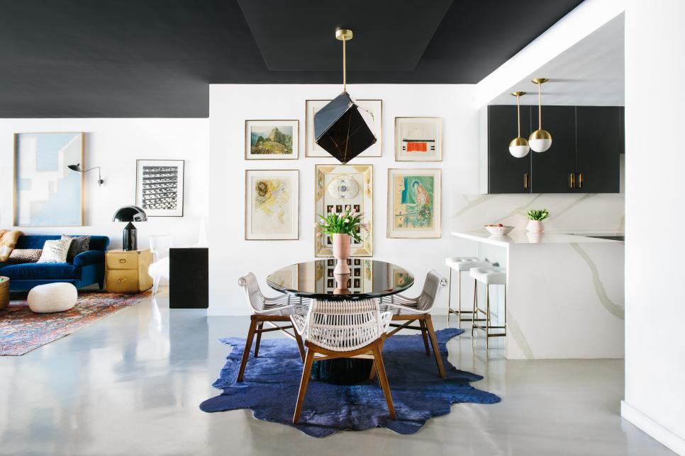 painted-ceiling +70 Unique Ceiling Design Ideas for Your Living Room