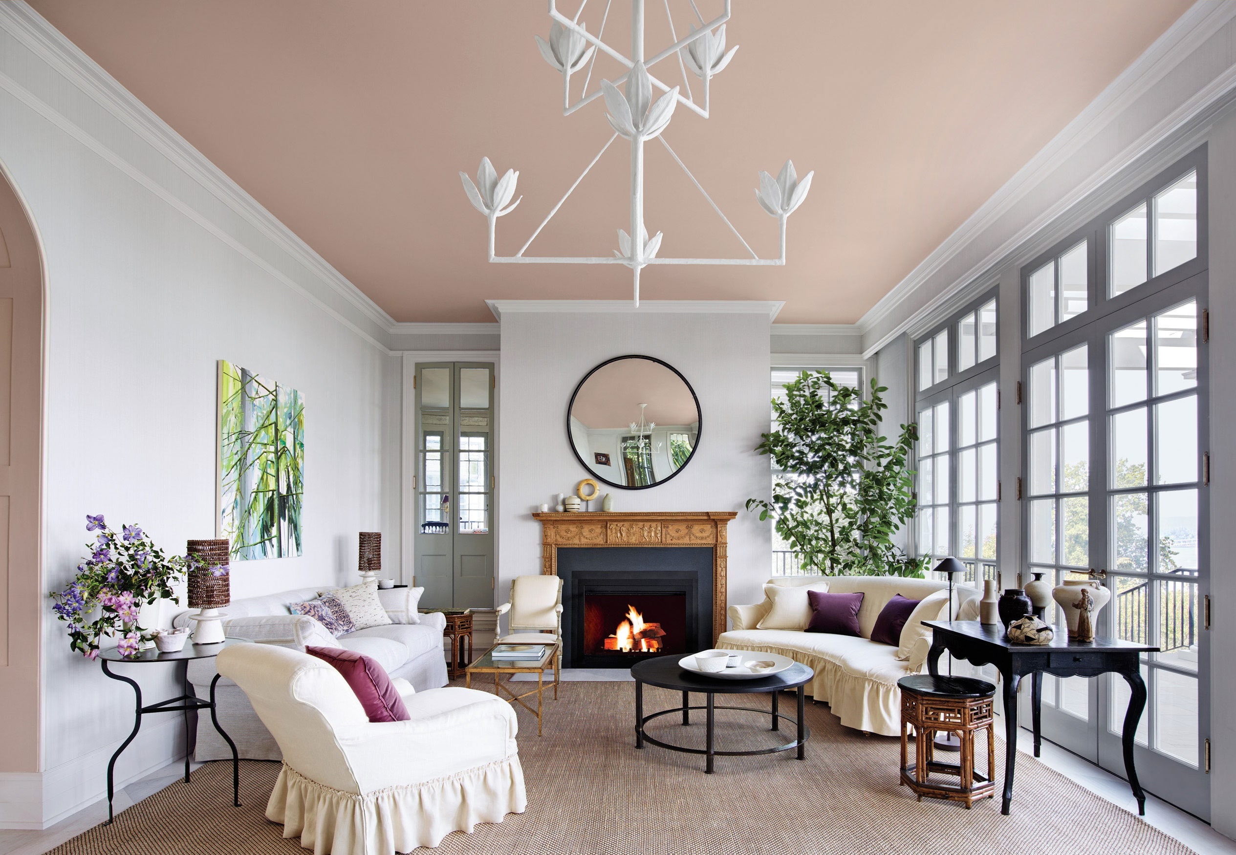 +70 Unique Ceiling Design Ideas for Your Living Room 17 painted ceiling +70 Unique Ceiling Design Ideas for Your Living Room - 17