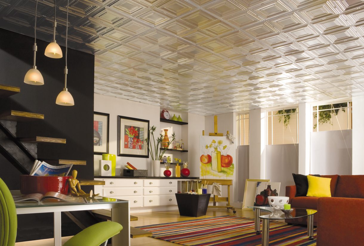 tiles.-1 +70 Unique Ceiling Design Ideas for Your Living Room