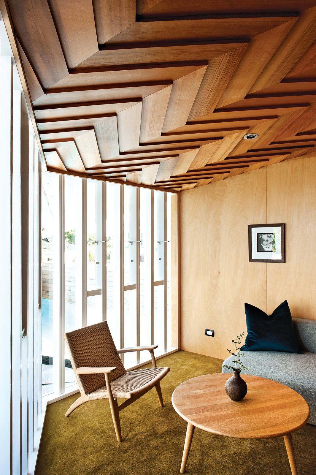 wooden ceiling design +70 Unique Ceiling Design Ideas for Your Living Room - 33