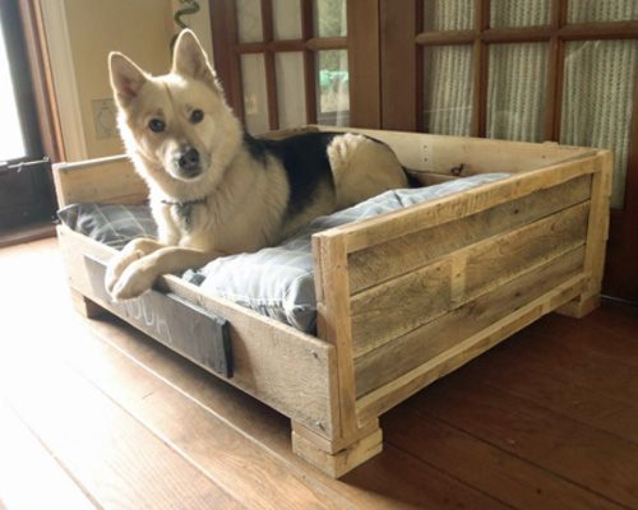 wooden pallet 2 +80 Adorable Dog Bed Designs That Will Surprise You - 42