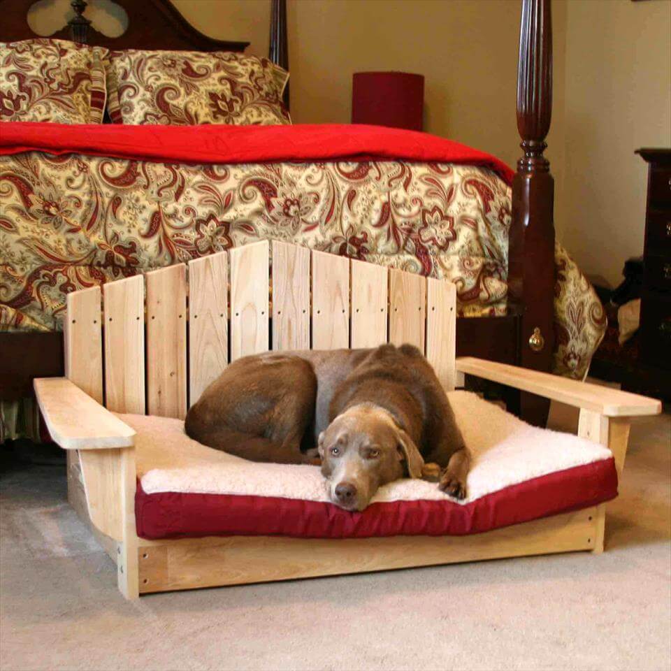 wooden-pallet +80 Adorable Dog Bed Designs That Will Surprise You