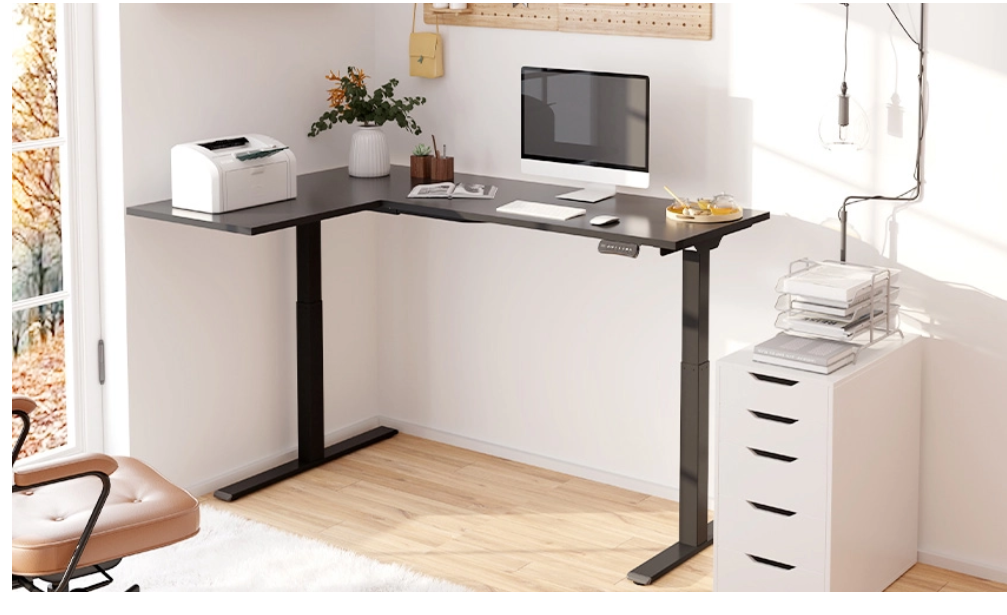 L Shaped Standing Desk. Electric Standing Desks: Which Type Is the Right One for Your Home Office? - 7