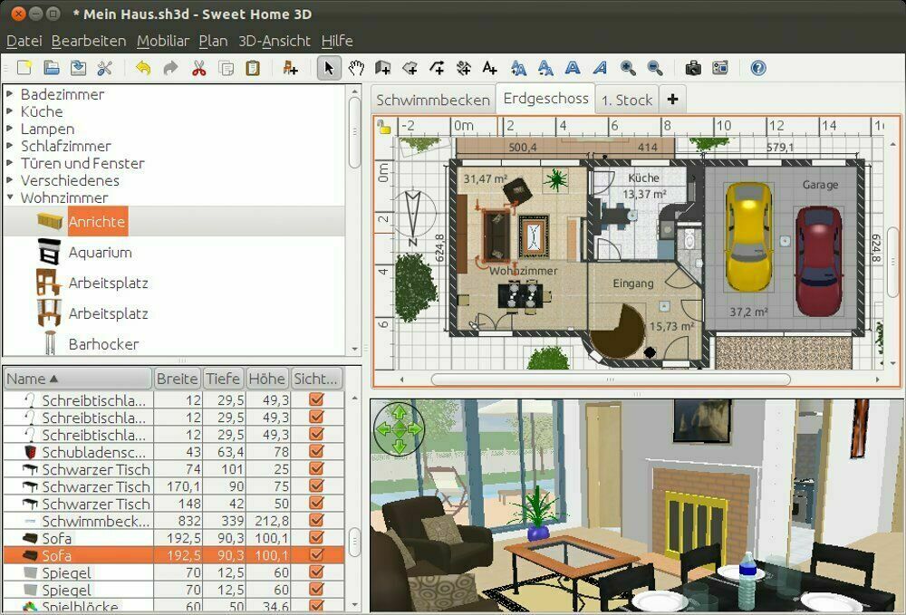 Sweet Home 3D app 10 Best Online Interior Design Apps - 4