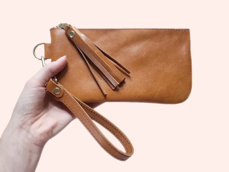 Studio or Pouch Leather Clutch