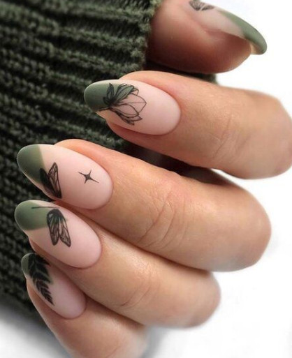 abstract gel nail design 10