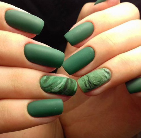 37+ Gorgeous nail-art designs to sparkle this winter 31 green nail art