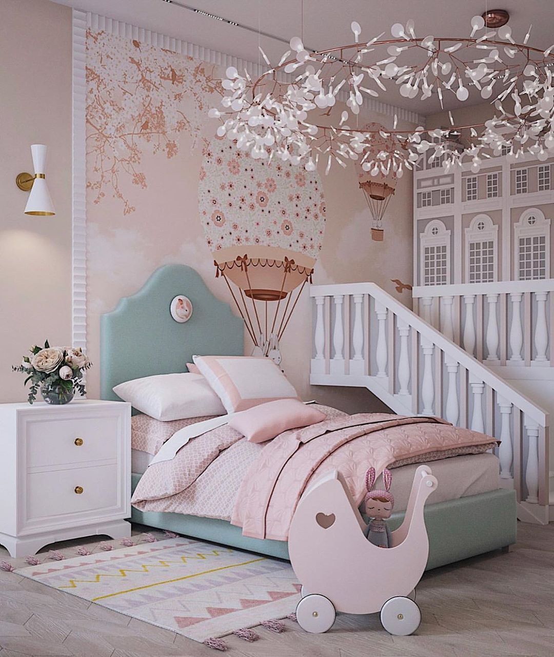 beautiful-statement-wall 10 Cute Ways to Use Removable Wallpaper for Your Kid’s Bedroom