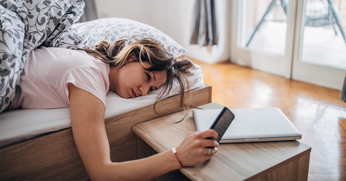 shutting-off-electronic-devices-before-sleeping Travel Hacks: How to Sleep Better While You’re Traveling