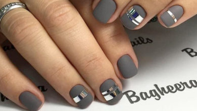 95+ Stunning Nail Art Ideas to Try in Your 40's 5 grey nail art