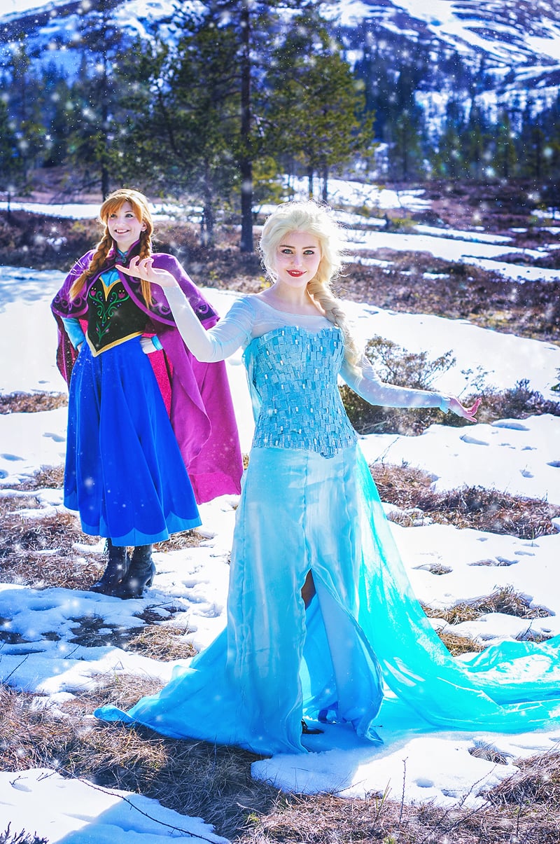 Anna and Elsa 50+ Cutest Disney Inspired Outfit Ideas for Girls - 4