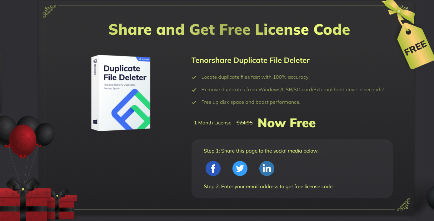 Share and Get Free License Code