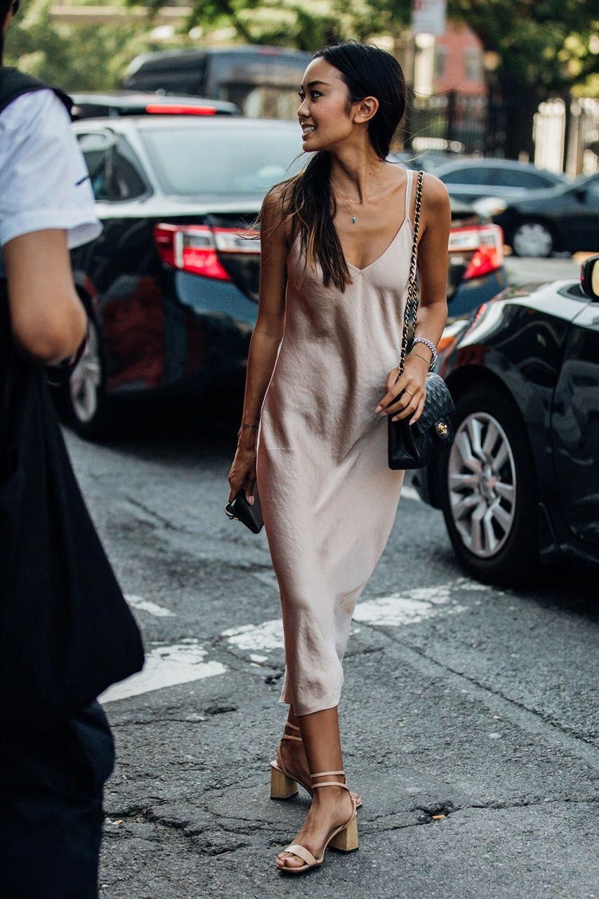 Slip-Dress.-1 60+ Most Fashionable '90s Outfit Ideas For Ladies That Are Coming Back in 2022