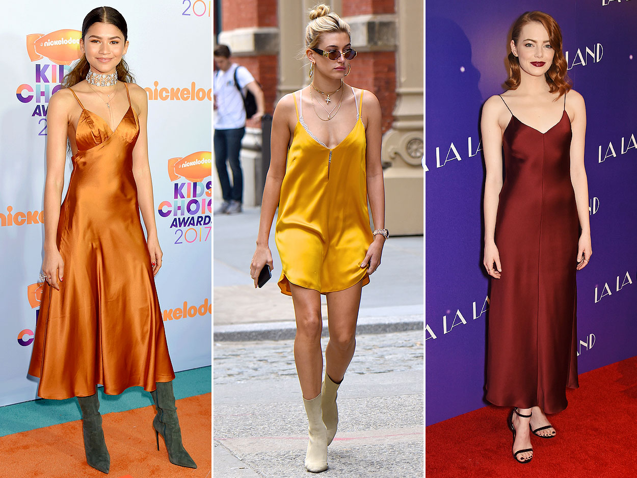 Slip-Dresses-1 60+ Most Fashionable '90s Outfit Ideas For Ladies That Are Coming Back in 2022