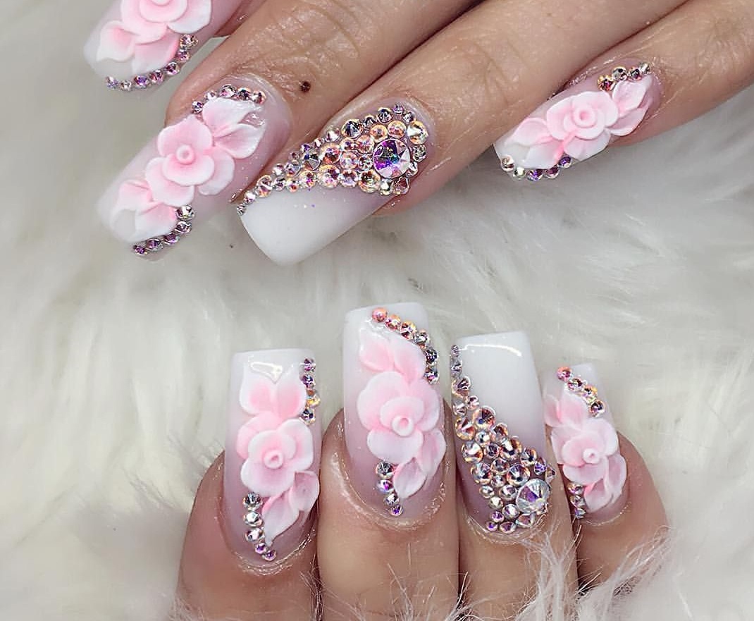 50+ Floral Nails To Try Out This Spring! - Prada & Pearls