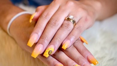 90+ Hottest 3D Acrylic Nails With Flower Designs 1 sunflower 2 90+ Hottest 3D Acrylic Nails With Flower Designs - Women Fashion 1