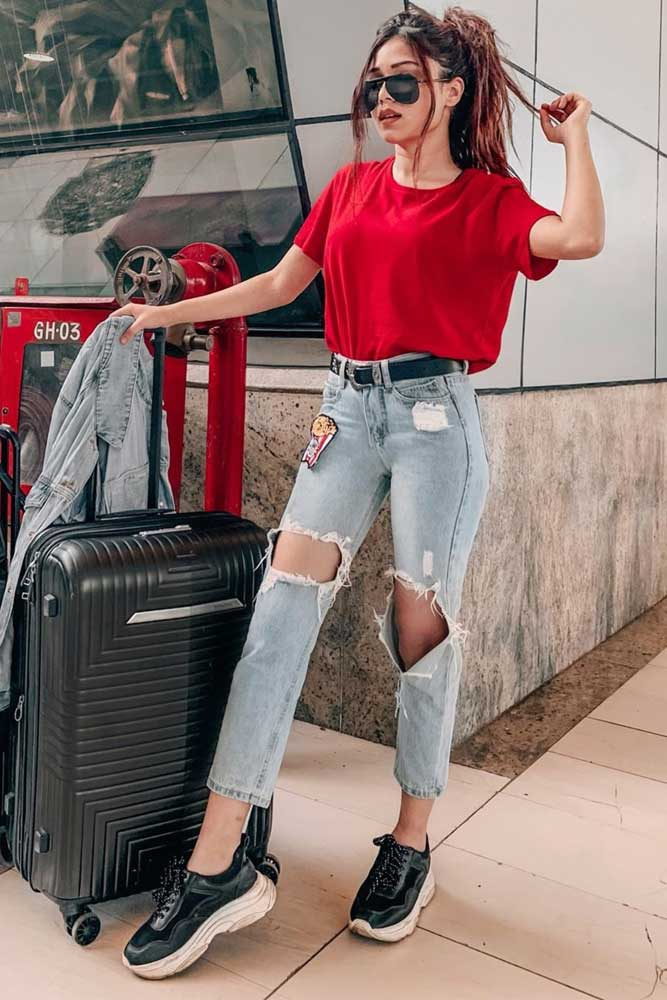 60+ Hot Trending Clothes for Teenage Girl 8 Basic T shirt with jeans 1 60+ Hot Trending Clothes for Teenage Girl - 7