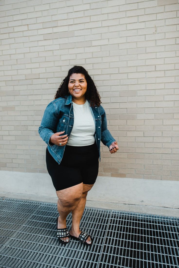 Plus Size Biker Shorts Outfit Ideas 