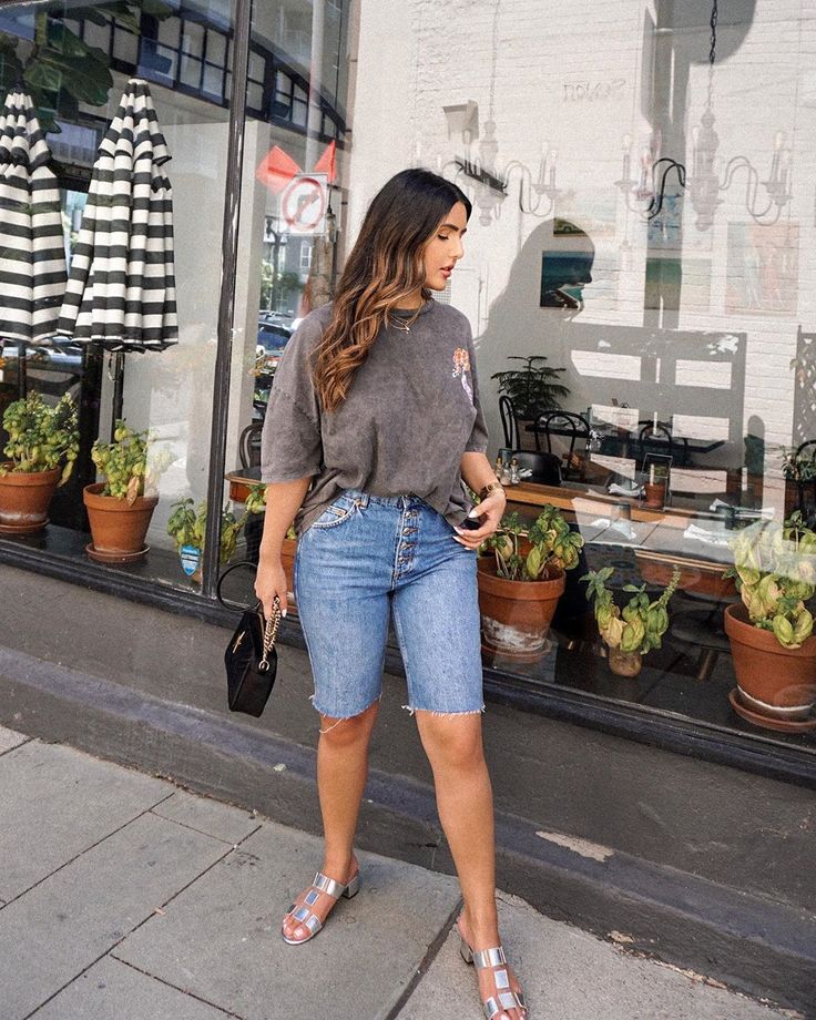 Top 5 Plus Size Biker Shorts Outfit Ideas 6 Denim Biker Shorts 1 Top 5 Plus Size Biker Shorts Outfit Ideas - 4