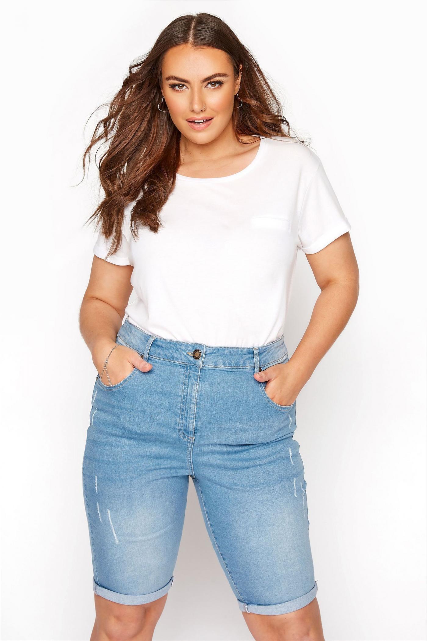 Top 5 Plus Size Biker Shorts Outfit Ideas 9 Denim Shorts. Top 5 Plus Size Biker Shorts Outfit Ideas - 7