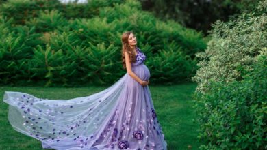 Fairy long dress Hottest 25 Maternity Photoshoot Outfit Ideas - Women Fashion 1