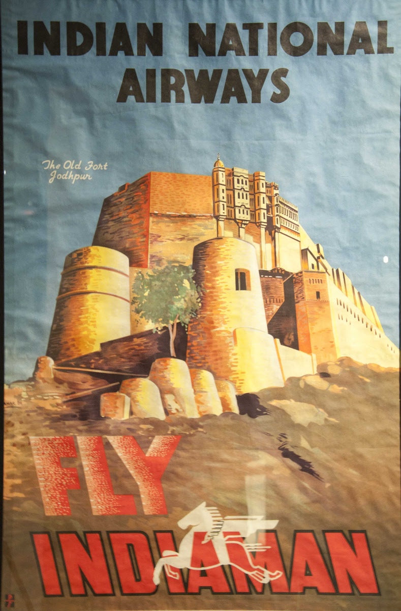 Indian-National-Airways-banner-1940 The Art of Vintage Posters