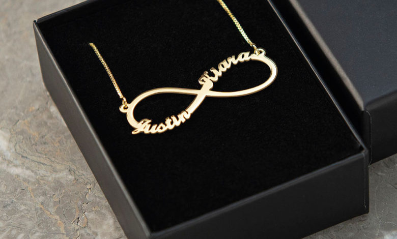 Infinity 2 Names Necklace