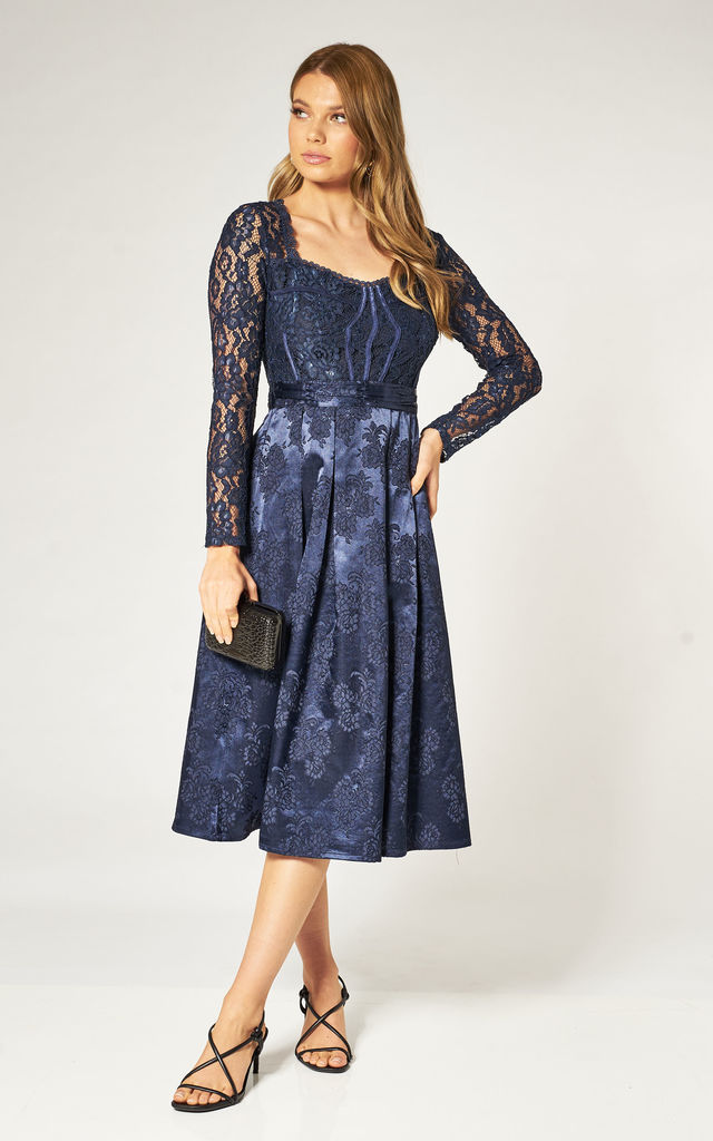 Lainey-Navy-dress. 60+ Most Fashionable Semi Formal Wedding Dresses for Female Guests