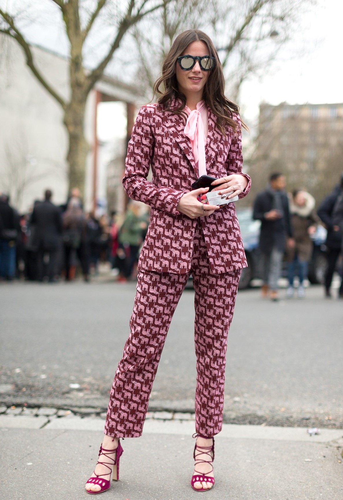 Patterned-Suit-2 65+ Smartest Business Casual Attire for Women in 2022