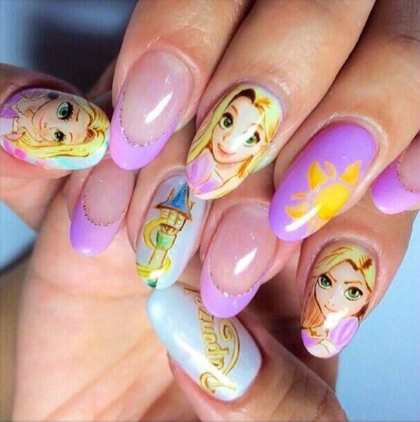 50+ Hottest Disney Toenail Design Ideas 41 Rapunzel Toenail Design.. 2 50+ Hottest Disney Toenail Design Ideas - 38