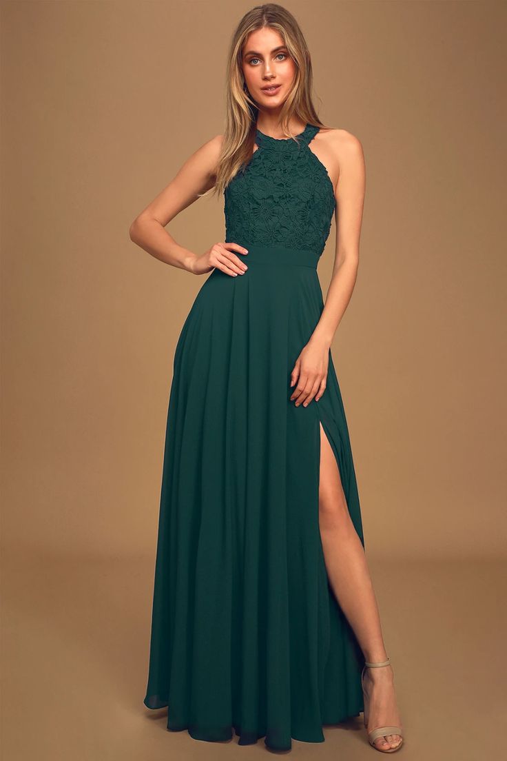 Reinette semi formal dark green dress 1 60+ Most Fashionable Semi Formal Wedding Dresses for Female Guests - 14