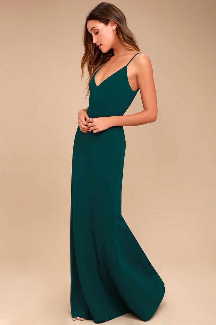 Reinette semi formal dark green dress.. 60+ Most Fashionable Semi Formal Wedding Dresses for Female Guests - 15