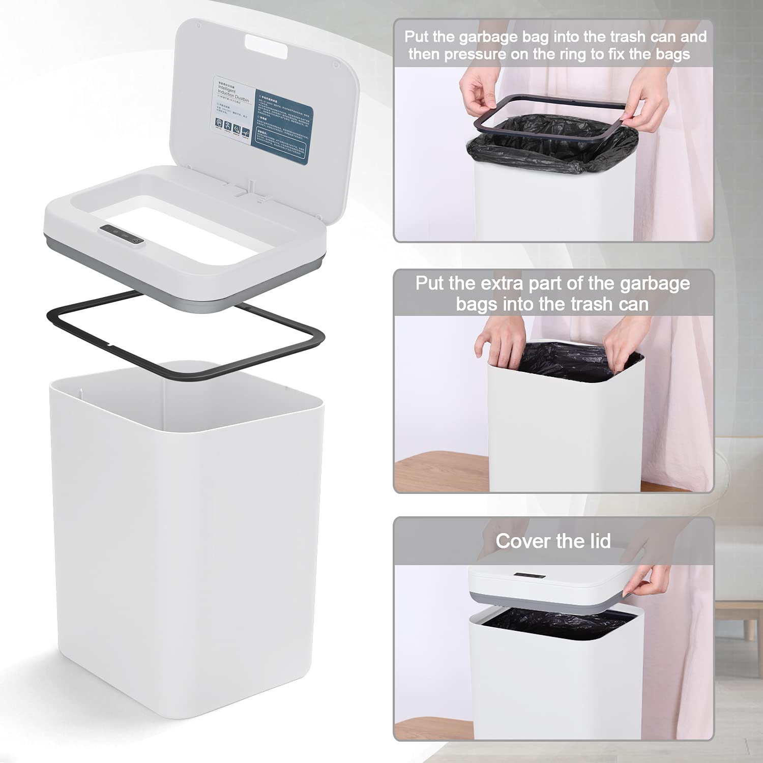 Sensor Trash Can. Top 10 Gift Ideas For 70 Years Old Woman in Birthday - 7