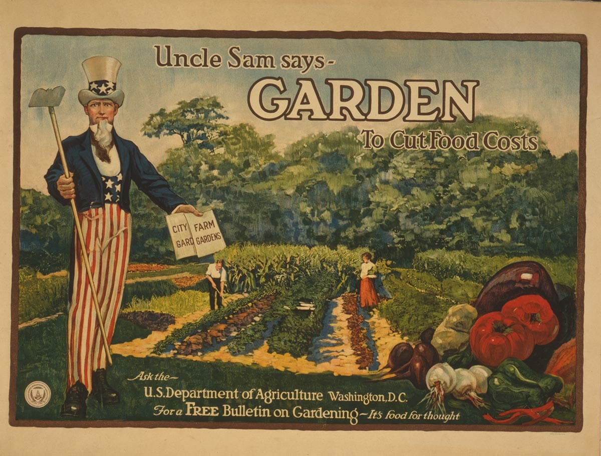 The Second Great War Garden banner, 1917