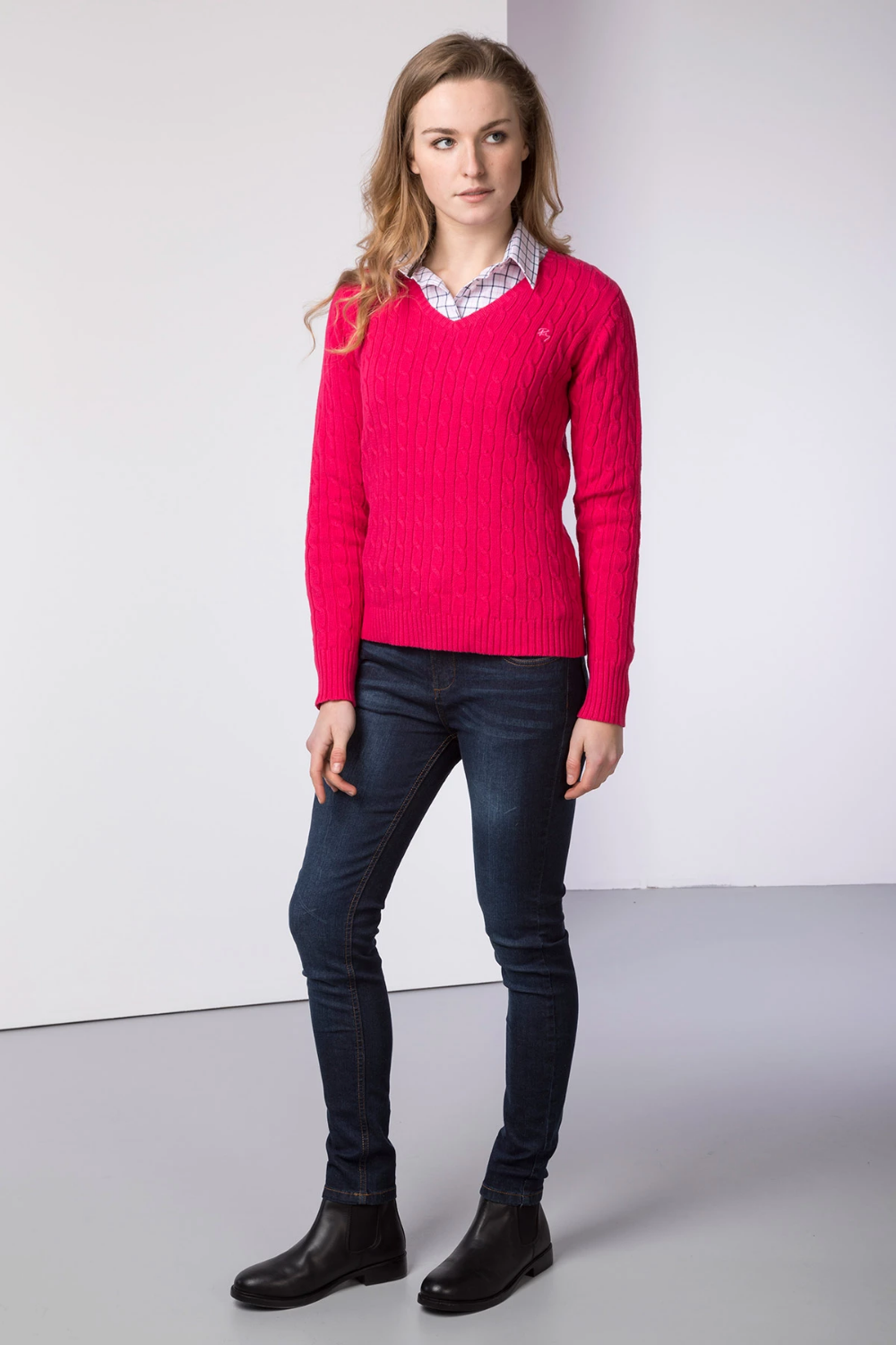 V-Neck-Sweater-with-Trousers 65+ Smartest Business Casual Attire for Women in 2022
