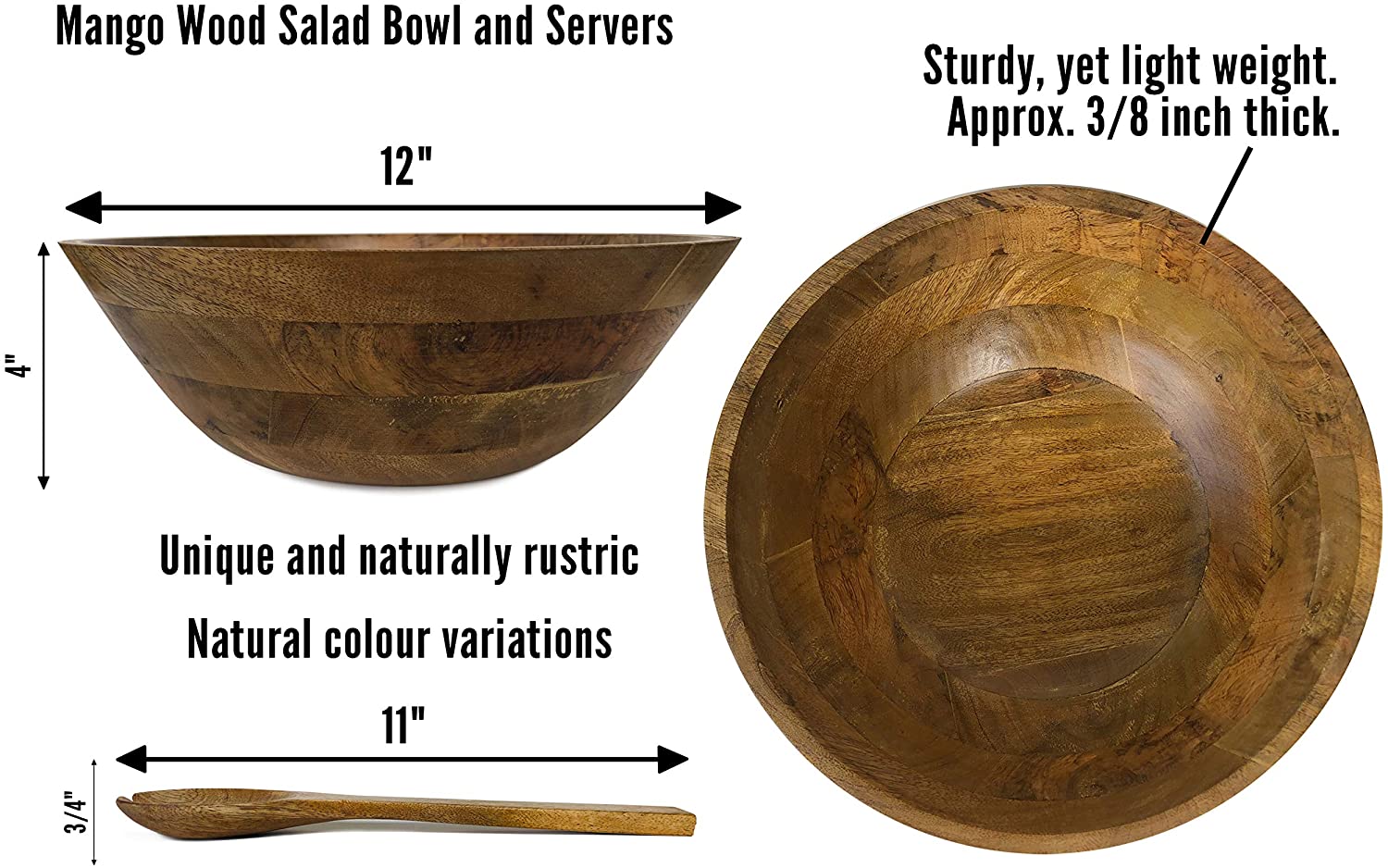 Wooden Salad Bowl. Top 10 Gift Ideas for Women Over 50 - 6