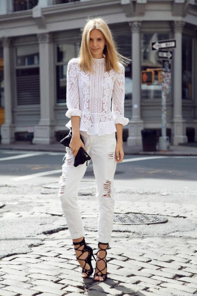 60+ Hot Trending Clothes for Teenage Girl 27 all white outfit 60+ Hot Trending Clothes for Teenage Girl - 25