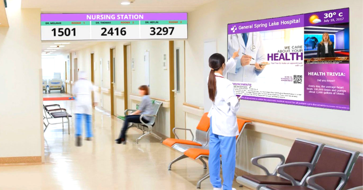 digital-signage-in-healthcare Why Is Digitization Important in Healthcare?